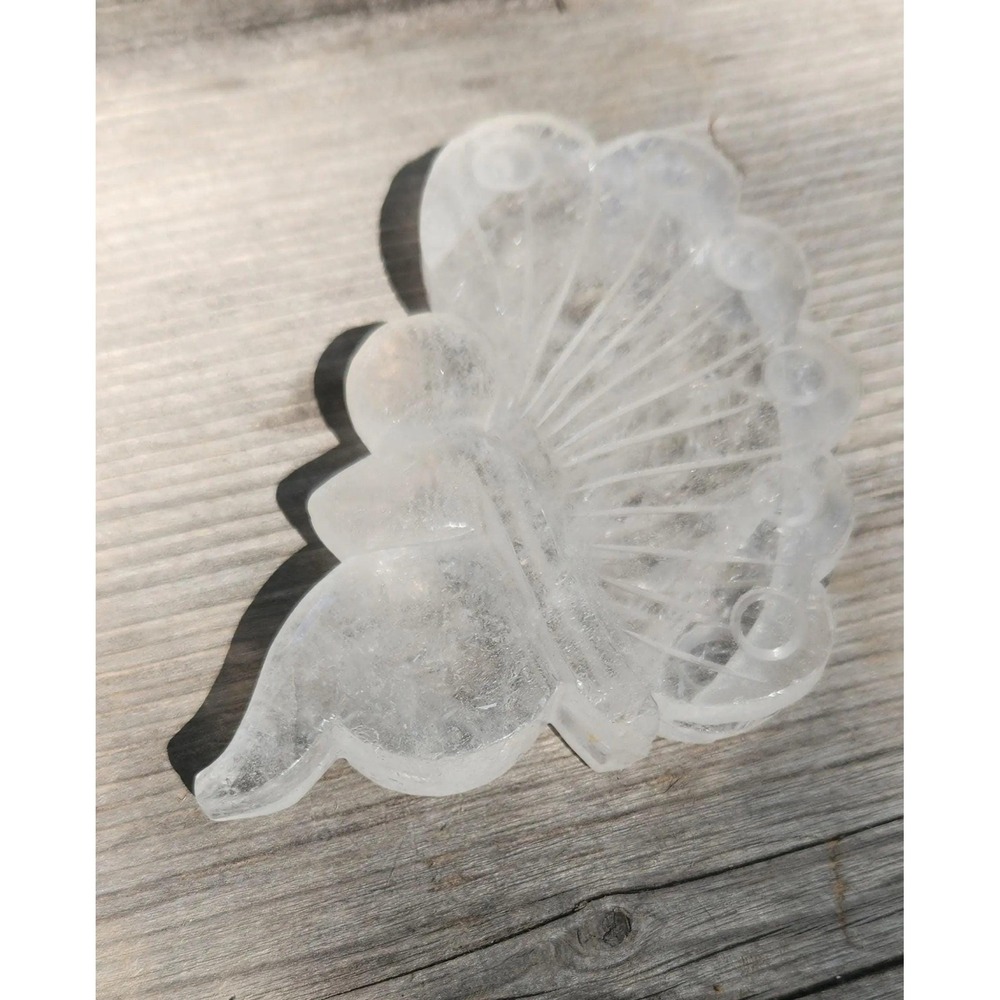 Carved Clear Quartz Fairy, Carved Wings, Energy Amplifier